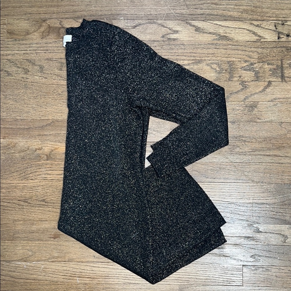 Long-Sleeve Shimmer Midi Sweater Dresss